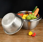 Tazza di zuppa metallica a doppia parete di acciaio inossidabile di qualità alimentare 304 Kimchi Bowl