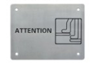 Segnale di riconoscimento del tatto per non vedenti in Braille Segnali di toilette per hotel