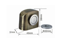 Colore magnetico resistente dell'argento del supporto 45x31x38mm di arresto di porta fisso