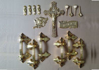 Decorazione placcata oro di plastica funereo Christian Craft Pull Gloves degli accessori della bara