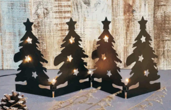Albero domestico degli ornamenti delle luci di Natale che appende all'aperto di plastica del pendente principale