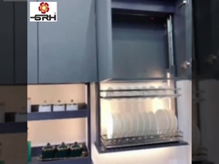 Al dettaglio Articoli per la casa Arredamento per la cucina con ascensore verticale Cesto per il sollevamento di frutta e verdura Automatico