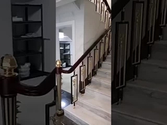 Balustrade in lega di alluminio classico Decorazione delle scale interne Ringhiera di alta qualità