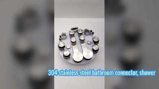 Connettore per bagno in acciaio inossidabile 304, asta di fissaggio per vetro della doccia, accessori hardware, flangia s