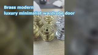 Ottone moderno di lusso minimalista armadio porta maniglia monoforo armadio scarpiera cassetto Nordic s