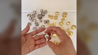 Maniglia per armadio a foro singolo in oro e argento, porta per armadio di lusso leggero, armadio moderno e semplice, Nord Eu