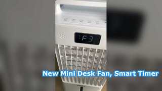 Nuovo mini ventilatore da scrivania, timer intelligente Silenzioso dispositivo di raffreddamento dell'aria per la casa all'aperto per desktop