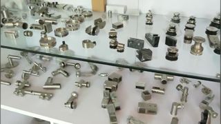 Stainless steel glass sliding door hanging wheel rolling sliding door system glass accessories