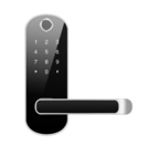 L'euro maniglia di porta astuta impermeabile dell'hotel della porta chiude la serratura a chiave biometrica dell'impronta digitale di Digital della porta intelligente del portone