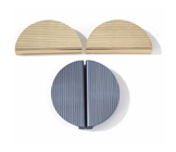 Arredamento per mobili di lusso in alluminio zinco maniglia della manopola della porta in legno