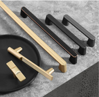 Nuovo design armadietti da cucina in lega di zinco oro porta tirare armadietto tira e manopole maniglia maniglie armadietto
