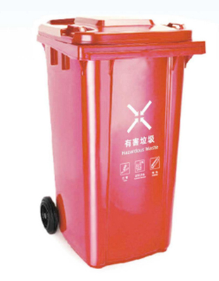 Produttore 120l 240l 360l 660l 1100l grande bidone di plastica con ruote all'aperto