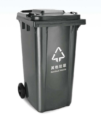 Produttore 120l 240l 360l 660l 1100l grande bidone di plastica con ruote all'aperto