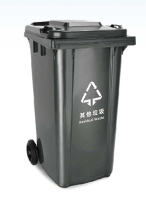 Produttore 120l 240l 360l 660l 1100l grande bidone di plastica con ruote all'aperto