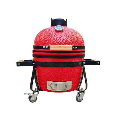 Grill esterno pesante Carbone di legno Barbecue quadrato Grill carbone di legno barbecue Grill funzionale grande fumatore quadrato
