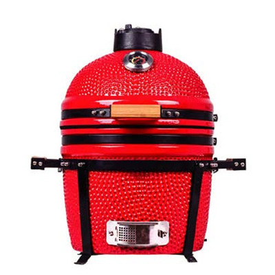 Grill esterno pesante Carbone di legno Barbecue quadrato Grill carbone di legno barbecue Grill funzionale grande fumatore quadrato