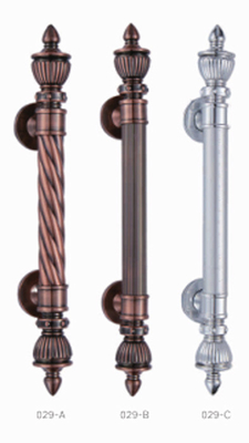 Antico Chrome Craft Pull Maniglia di alluminio E SUS Luxury Decor Grande Hotel Maniglia di porta in legno massello