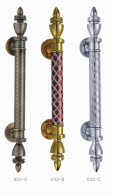 Antico Chrome Craft Pull Maniglia di alluminio E SUS Luxury Decor Grande Hotel Maniglia di porta in legno massello