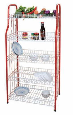 4 Livello Standing Tipo Cucina Piatto Cucina Rack Piatto Asciugatura Rack Piatto Rack Con U Net Forma Cesto Non Pieghevole