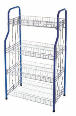 4 Livello Standing Tipo Cucina Piatto Cucina Rack Piatto Asciugatura Rack Piatto Rack Con U Net Forma Cesto Non Pieghevole