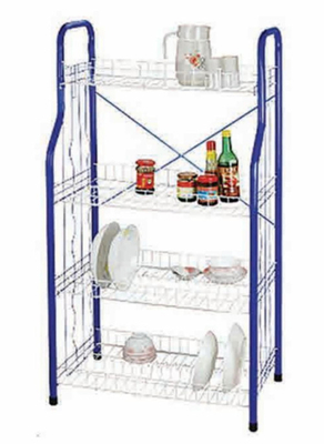 4 Livello Standing Tipo Cucina Piatto Cucina Rack Piatto Asciugatura Rack Piatto Rack Con U Net Forma Cesto Non Pieghevole