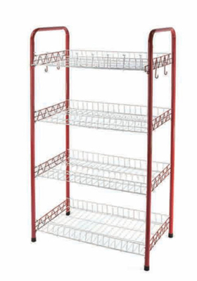 4 Livello Standing Tipo Cucina Piatto Cucina Rack Piatto Asciugatura Rack Piatto Rack Con U Net Forma Cesto Non Pieghevole