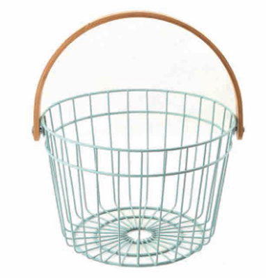 Moderno Stile Cesto Lavabile Metallo Nero Filtro Cesto Congelatore Organizzatore Cesto Di Stoccaggio Di Frutta Per Casa