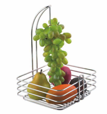 Moderno Stile Cesto Lavabile Metallo Nero Filtro Cesto Congelatore Organizzatore Cesto Di Stoccaggio Di Frutta Per Casa