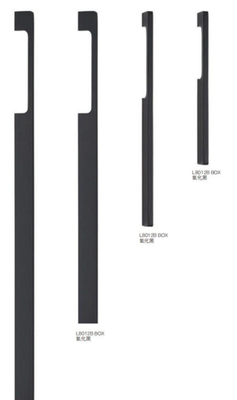 Aluminio Metallo stile moderno nero porta armadio handles manico armadio nero opaco