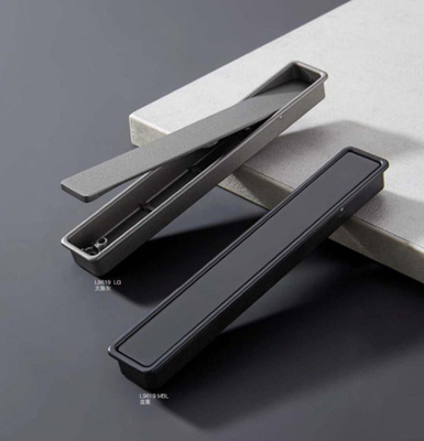 Cucina nascosto Oro Nero e Grigio Scuro Colore Pull maniglia Imbottito Armadio Maniglie Scatola Maniglio