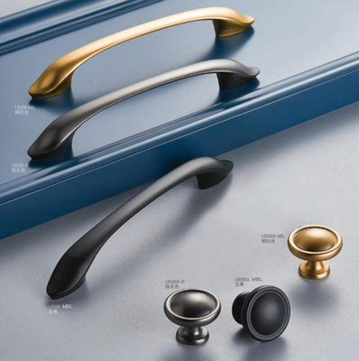 Popolare zinco cinese stile europeo retro senza buco nero viti auto-toccante porta Handel porta porta interno maniglia