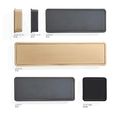Ingrosso Lega di zinco Moderno Luxury Armadio Cucina Manicotti Matt Oro Nero Armadio Porta cassetto Arredamento Manicotti