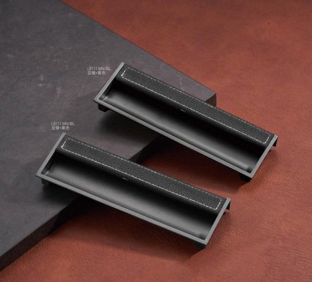 Ingrosso Lega di zinco Moderno Luxury Armadio Cucina Manicotti Matt Oro Nero Armadio Porta cassetto Arredamento Manicotti