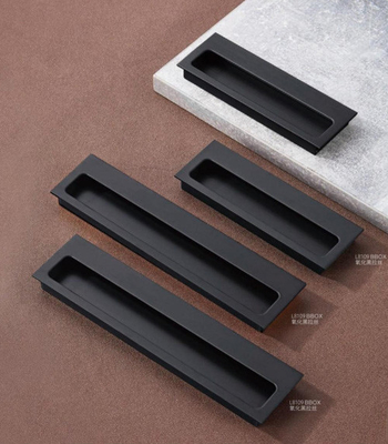 Ingrosso Lega di zinco Moderno Luxury Armadio Cucina Manicotti Matt Oro Nero Armadio Porta cassetto Arredamento Manicotti