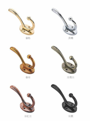 Fabbrica su misura Metal vintage mantello asciugamano doppio ganci per parete montaggio per parete nero gancio vestiti rustici