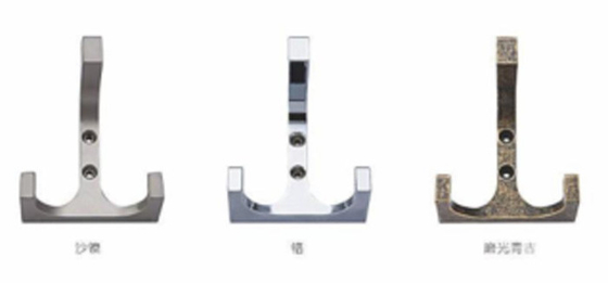 Hook di giacca in doppio tessuto europeo Hook di metallo Hook di abbigliamento moderno Hook per camera da letto