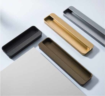 Incorporato alluminio nascosto nascosto cassetto tirare maniglia per armadio cucina