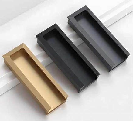 Incorporato alluminio nascosto nascosto cassetto tirare maniglia per armadio cucina