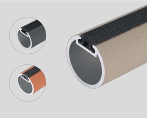 Arredo in alluminio pesante accessori per vasca da bagno abbigliamento pendente bastone rotondo e ovale armadio bastone con supporto