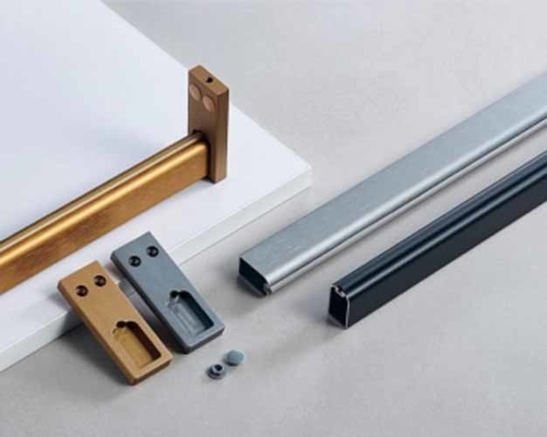 Arredo in alluminio pesante accessori per vasca da bagno abbigliamento pendente bastone rotondo e ovale armadio bastone con supporto