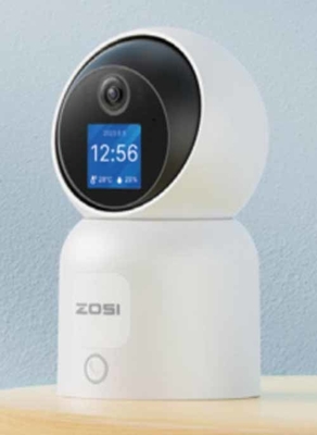 Monitor per bambini wireless di alta qualità da 5 pollici con visione notturna, sensore di temperatura integrato