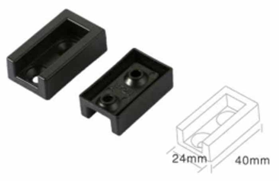 Supporto per porta tubo ovale rimovibile per armadio
