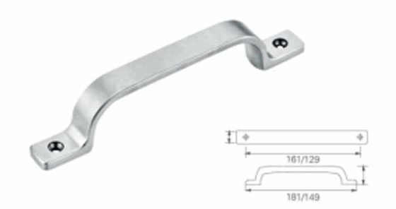 Solid U Shaped Handle 304 Stainless Steel For Industrial Instrument Equipment Cabinet Drawer Wire Drawing Silver Carton