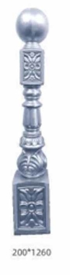 Moderno Design Indoor Aluminum Stair Baluster Ornamental Aluminum Stair Railing