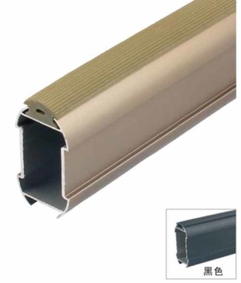 14.5mm Abbigliamento appeso Verga ovale Legno di alluminio Armadio Verga ragno Armadio Verga