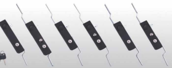 Serratura per porta di armadio elettrico in acciaio inossidabile con collegamento cielo-terra, serrature con collegamento superiore e inferiore