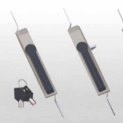 Serratura per porta di armadio elettrico in acciaio inossidabile con collegamento cielo-terra, serrature con collegamento superiore e inferiore