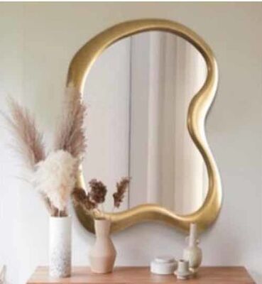 Durable Reusable Adjustable Aluminum Mirror Convenient Irregular Shape Home and Hotel Decor