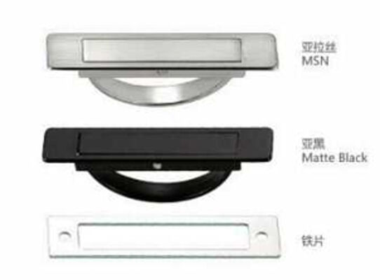 Modern Zinc Alloy Tatami Handle Invisible Concealed Draw Hand Hidden Platform Bed Cabinet Embedded for Bedroom Living Room