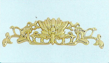 Decalcomanie degli accessori funerei delle decorazioni della bara ed accessori dorati di plastica